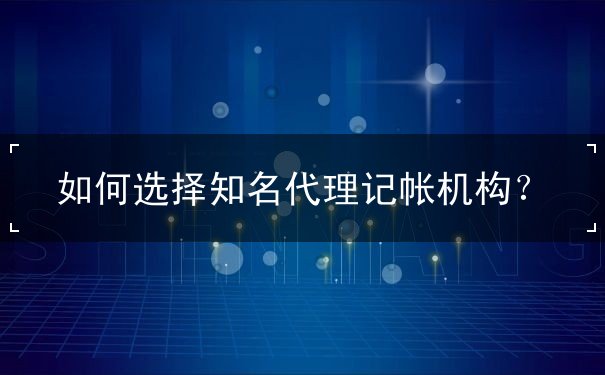 代理記帳機(jī)構(gòu)