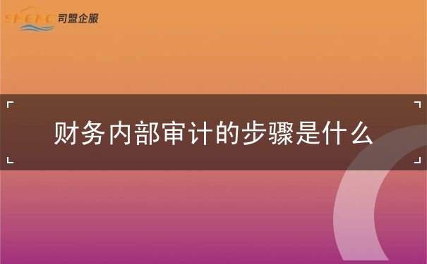 財(cái)務(wù)內(nèi)部審計(jì)的步驟