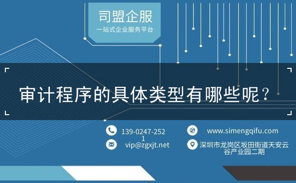 審計(jì)程序的具體類型