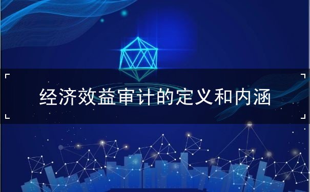 經(jīng)濟(jì)效益審計的定義和內(nèi)涵