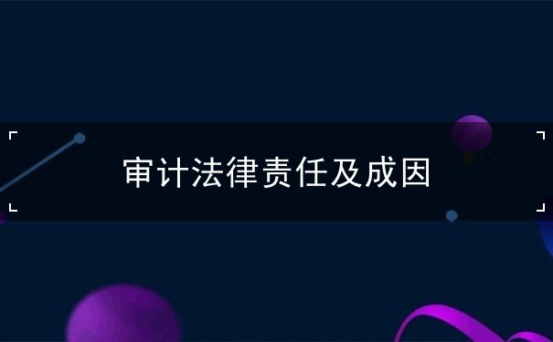 審計(jì)法律責(zé)任成因