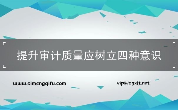 體現(xiàn),精神,意識(shí),樹立,審計(jì),質(zhì)量,提升,審計(jì)人員,一個(gè),問(wèn)