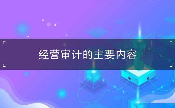 經(jīng)營審計(jì)的主要內(nèi)容
