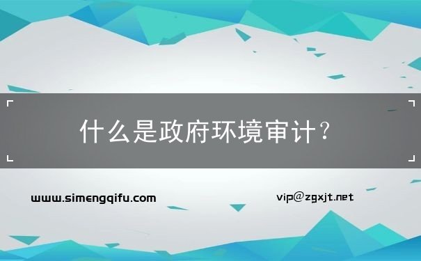政府環(huán)境審計(jì)