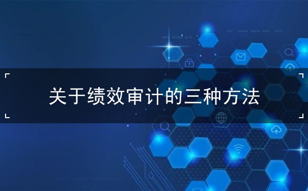 績(jī)效審計(jì)方法